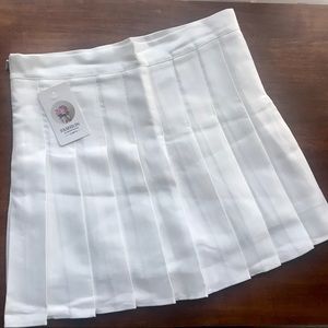 Pleated mini skirt